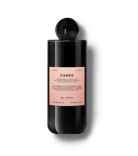 Cameo is an epic floral scent -- one that combines strength and softness, the elusive virtues of grace, difficult to find in a not-always-kind world. The spice of crystallized ginger, warmth of vanilla, and the grounding sacred feminine of rose act as conduits for compassion. Inspired by Wedgwood porcelain and the Andy Warhol polaroid of Dolly Parton, Cameo is absurdly pretty, to a subversive degree. Named after the 18th century stoneware pendants, depicting portraits in profile, Cameo evokes th Cedar Chips, Boy Smells, Space Experience, Black Packaging, Room Scents, Room Stuff, Matte Pink, Peach Blossoms, Floral Scent