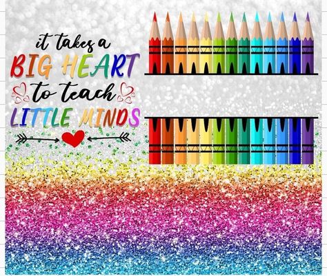 Year End Teacher Gifts, Pencil Tumbler, Tumbler Backgrounds, Rainbow Pencil, Cricut Projects Easy, Sublimation Gifts, Teacher Appreciation Gifts Diy, Teacher Tumbler, Ramadan Crafts