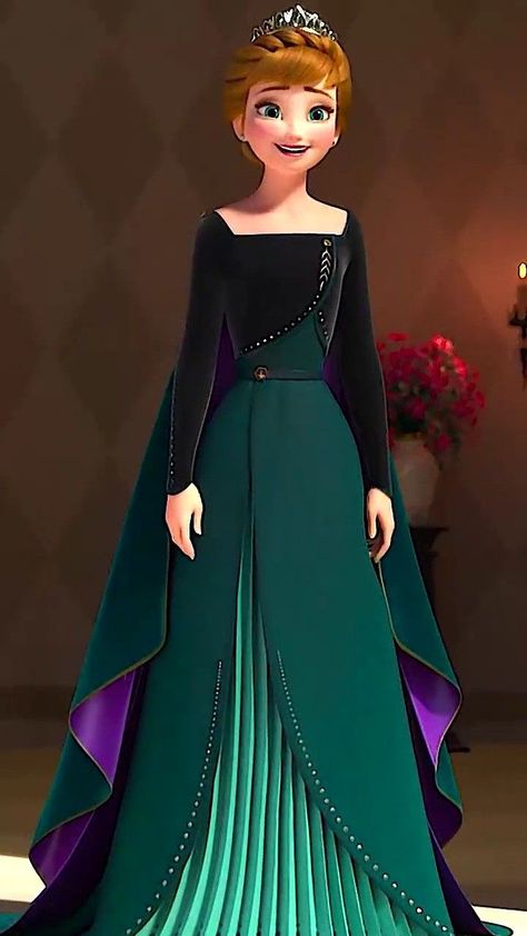 Mideval Dress, Anna Dress Frozen, Frozen Fashion, Princess Anna Frozen, Gown Aesthetic, Frozen Outfits, Disney Princess Cosplay, Anna Costume, Anna Disney