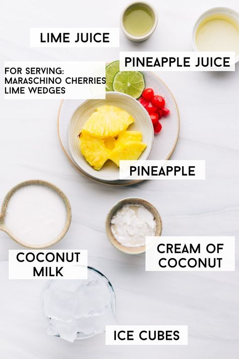 Pina Colada Recipe Non Alcoholic, Virgin Piña Colada, Virgin Cocktail Recipes, Pina Colada Mocktail, Soft Drinks Recipes, Virgin Pina Colada, Virgin Cocktails, Pina Colada Recipe, Alcohol Free Drinks