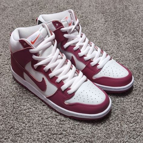 Nike Sb Dunk High Pro Iso "Sweet Beet" Brand New In The Box Nike Sb Dunk High Pro, Nike Sb Dunk High, Sb Dunk High, Dunk High, Nike Sb Dunk, Sb Dunk, Shoes Nike, Nike Sb, Mens Shoes Sneakers