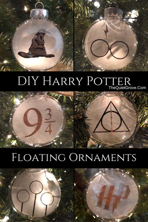 Deco Noel Harry Potter, Harry Potter Ornament, Harry Potter Weihnachten, Harry Potter Christmas Ornaments, Harry Potter Christmas Decorations, Dark Harry, Floating Ornaments, Harry Potter Ornaments, Harry Potter Christmas Tree