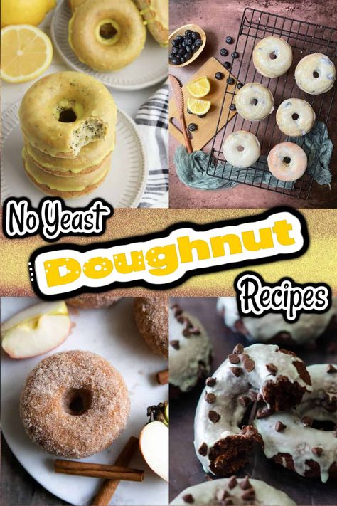 Doughnut Recipe Without Yeast, Baked Doughnut, Baked Doughnut Recipes, Doughnut Recipes, Fresh Yeast, Baked Donut, Baked Doughnuts, Baked Donut Recipes, Doughnut Recipe