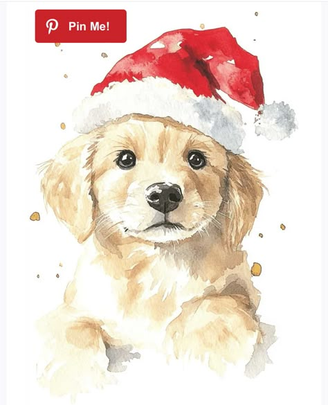 Easy Fall Watercolor, Watercolor Prompts, Watercolor Christmas Card Ideas, Christmas Watercolor Painting, Festival Painting, Christmas Watercolor Ideas, Watercolor Puppy, Watercolor Christmas Cards Diy, Christmas Art Ideas