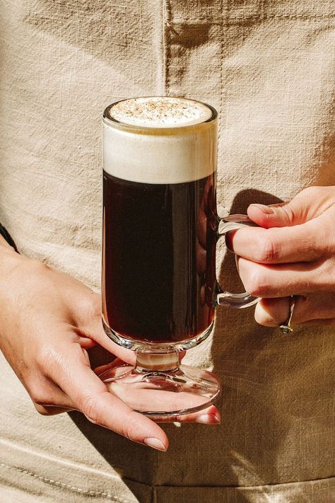 The Dead Rabbit Irish Coffee Irish Coffee Photography, Irish Coffee Aesthetic, Scottish Coffee, Irish Coffee Recipe, Dead Rabbit, Demerara Sugar, Ways To Make Coffee, Irish Cuisine, New York Bar