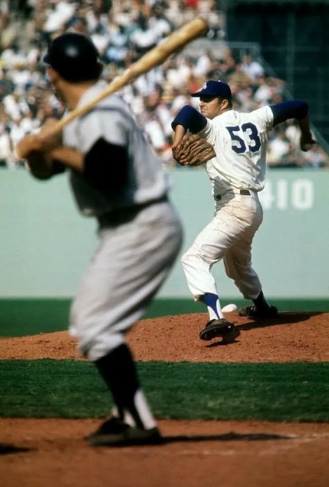 A Clean Sweep: The 1963 World Series - HubPages Famous Baseball Players, Polo Grounds, Yogi Berra, Baseball Photos, Dodger Stadium, Sports Hero, Baseball Stadium, Dodgers Baseball, Ny Yankees