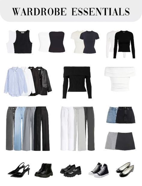 Basic Must Have Clothes For Women, Outfit Inspo Capsule Wardrobe, Basic Womens Wardrobe, Professional But Comfortable Outfits, Basic Clothes Essentials Aesthetic, Fashion Inspo Outfits Basic, Outfit Ideas Capsule Wardrobe, Basic Outfits Must Haves, Basic Outfits To Have