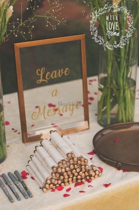 #January Favorites: Coolest Decor Ideas To Steal For Your Wedding! | ShaadiSaga Indian Wedding Ideas Creative, Wedding Quirky Ideas, Indian Wedding Gift Ideas For Guests, Indian Wedding Activities For Guests, Indian Wedding Ceremony Decor, Indian Wedding Activities, Unique Wedding Ideas Indian, Unique Indian Wedding Ideas, Couple Activity