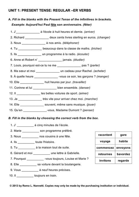 French Grammar Practice Exercises French Grammar Exercises, French Nouns, French Verbs Conjugation, Plurals Worksheets, French Printable, Articles Worksheet, French Sentences, French Practice, Homework Worksheets