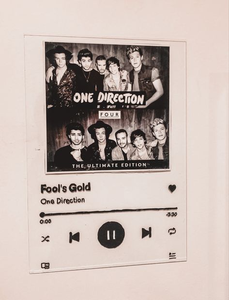 Glass Album Cover, Album Cover Spotify, One Direction Albums, Music Bedroom, One Direction Songs, Fools Gold, Night Sky Wallpaper, Music Album Covers, Fool Gold