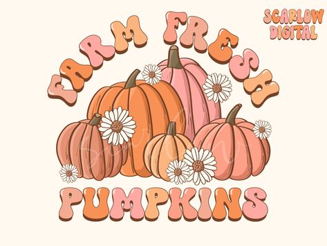 Fall Stickers, Farm Fresh Pumpkins, Halloween Wallpaper Cute, Thanksgiving Wallpaper, Fall Stuff, Cute Fall Wallpaper, Groovy Retro, Pumpkin Png, Aura Colors