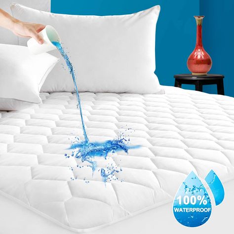 Mattress Protector Waterproof, Waterproof Mattress Cover, Mattress Pad Cover, Cotton Mattress, Bed Pads, Queen Mattress Size, Queen Size Quilt, King Size Mattress, King Size Quilt