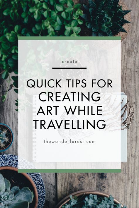 Quick Tips For Creating Art While Travelling Watercolour Travel Journal, Travel Journal Art, Travel Sketch Journal, Art Travel Journal, Travel Sketchbook Ideas, Travel Drawing Sketches, Travelling Artist, Traveling Artist, Inspiration For Art