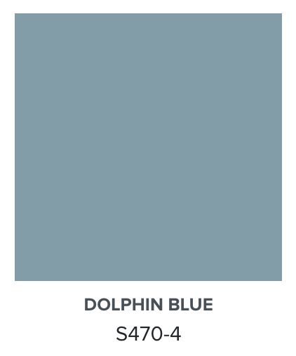 Dolphin Blue is a dark grayish blue inspired by the fun-loving creatures of the ocean. Grayish Blue, Greyish Blue, Dolphins, The Ocean, Color Palette, Blue Color, Blue, Color