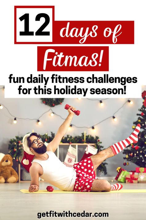 Fitmas Challenge Christmas, 12 Days Of Fitmas Challenge, Group Fitness Challenge Ideas, December Health Challenge, January Workout Challenge, Christmas Fitness Challenge, Christmas Workout Challenge, Fitmas Challenge, 12 Days Of Fitmas