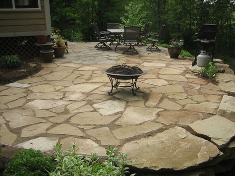 Napoleon Stone|Stone Supplier|Flagstone Supplier|Patio Stone|Stone Retaining Walls Walkout Patio, Rock Pathways, Flagstone Patio Design, Stone Patio Designs, Patio Layout, Patio Pavers Design, Concrete Patios, Stone Patio, Flagstone Patio