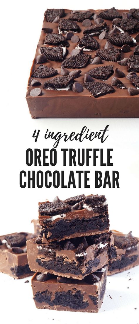 Oreo Truffle, Truffle Chocolate, Oreo Truffles Recipe, Chocolate Bar Recipe, Dessert Oreo, Oreo Recipes, Oreo Truffles, Oreo Dessert, Chocolate Truffles