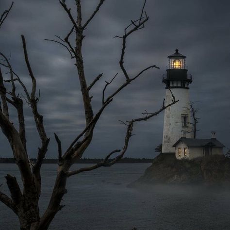 2024 Prompts, Moody Sea, Moody Pictures, Dark Nautical Aesthetic, The Light Between Oceans, Nautical Aesthetic, Dark Beach, Inktober 2024, Lighthouse Photos