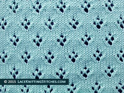 Lace Knitting. #16 Quatrefoil Eyelet Lace Stitch. Easy! Great for baby blanket Lace Baby Blanket, Lace Knitting Stitches, Knitting Lace, Knitted Patterns, Knit Stitches, Spring Knits, Lace Knitting Patterns, Baby Blanket Knitting Pattern, Blanket Knitting Patterns