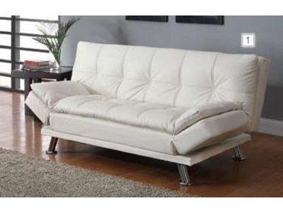 Latitude Run Bente Convertible Sofa Upholstery: Most Comfortable Sofa Bed, White Sofa Bed, Contemporary Sofa Bed, Sofa Kulit, Futon Decor, Comfortable Sofa Bed, Leather Futon, Leather Sleeper Sofa, Sofa Bed Design