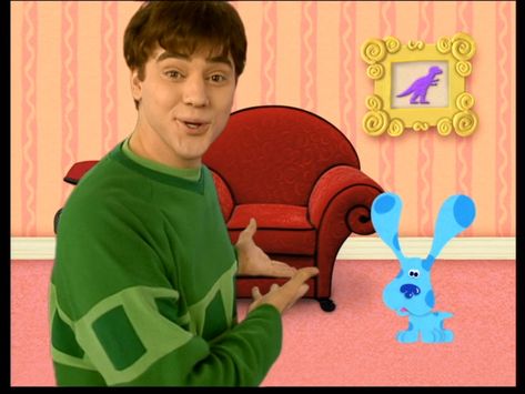 To Play Blue’s Clues from Prehistoric Blue (Joe’s Version) Joe Blues Clues, 2000s Kid Aesthetic, Blues Clues Joe, Blue Clues, As Told By Ginger, Blue's Clues, Character Pictures, Blue’s Clues, Kids Tv Shows