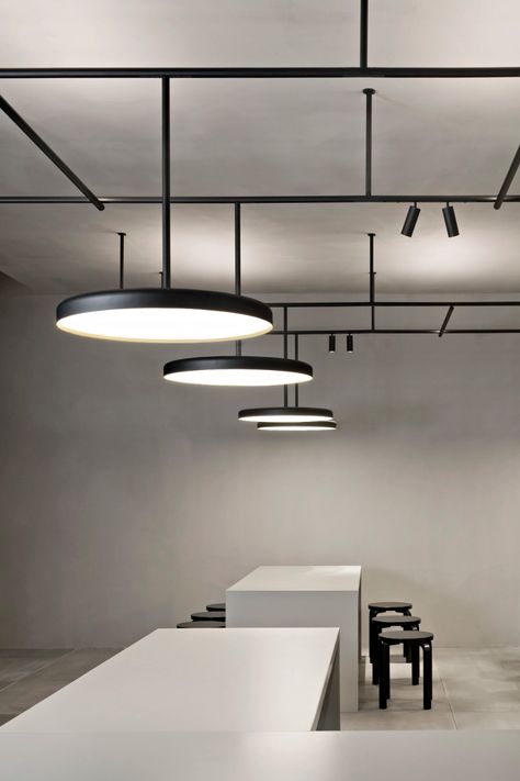 Infra-Structure by Flos | Archello Design Portfolio Layout, Blitz Design, Office Light, Vincent Van Duysen, Plafond Design, Interior Minimalista, 카페 인테리어 디자인, Light Building, Lampe Design