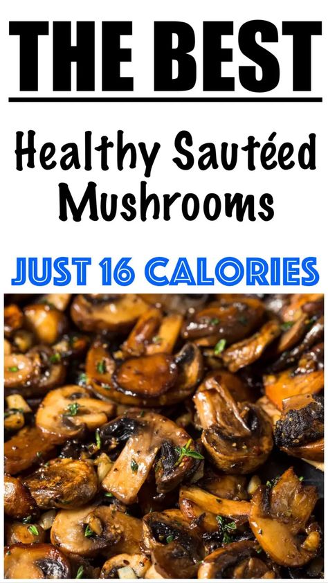 Clip Hacks, Mushroom Recipes Indian, Portabella Mushrooms Recipes, Mushroom Side Dishes, Low Calorie Low Carb, Mushroom Recipes Healthy, Low Calorie Protein, Sautéed Mushrooms, Homemade Cookbook