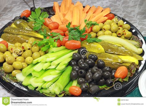 Relish Tray Of Fresh Vegetables Stock Images - Image: 26761464 Olive Pickle Platter, Relish Tray Ideas For Christmas, Relish Tray Ideas Thanksgiving, Pickle And Olive Tray Ideas, Charterie Boards, Veggie Platter Display, Thanksgiving Vegetable Tray, Pickle Platter, Thanksgiving Vegetable