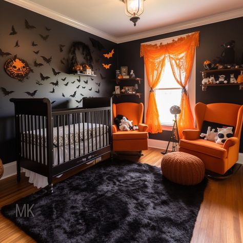 Emo Nursery, Dark Nursery Ideas, Gothic Nursery, Dark Nursery, Cottagecore Nursery, Goth Cottagecore, House Aesthetics, Furniture Colors, Black Nursery