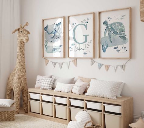 Ocean nursery decor