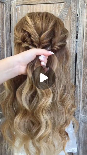 ᴀʟᴇxᴀɴᴅʀᴀ ᴡɪʟꜱᴏɴ📍ʀʜᴏᴅᴇ ɪsʟᴀɴᴅ on Instagram: "Some Holiday inspo for ya ❤️ . . #holidayhair #hairreel #hairtutorials #halfuphalfdownhairstyle #holidayhairstyle holiday hair, half up half down, hair tutorial, hair reel, holiday hair inspo" Half Up Half Down Hoco Hair Tutorial, Homecoming Hairstyles Half Up Half Down Tutorials Easy, Homecoming Hair Tutorials Step By Step, Half Up Half Down Bun With Braids, Easy Braided Half Up Half Down Hair, Half Up Wedding Hairstyles Tutorial, Crown Braid Tutorial Half Up Half Down, Middle Half Up Half Down, Hair Curled Half Up Half Down