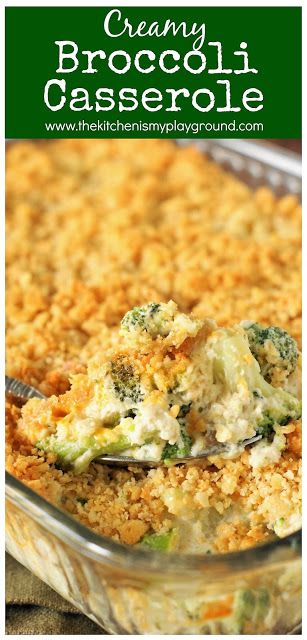 Brocoli Casserole Recipes, Creamy Broccoli Casserole, Broccoli Side Dish, Casserole Side Dishes, Veggie Casserole, Creamy Broccoli, Cheesy Broccoli, Recipes Casserole, Broccoli Casserole