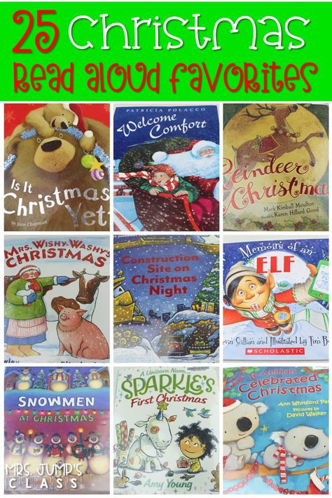 Christmas read aloud books for kindergarten and first grade. These are some of my favorite books to read during the month of December. #christmasreadaloudbooks #christmasintheclassroom #holidayreadalouds Read Aloud Books For Kindergarten, December Read Alouds, Read Alouds Kindergarten, Holiday Read Alouds, Christmas Read Aloud, Books For Kindergarten, 1st Grade Books, Best Christmas Books, Christmas Picture Books