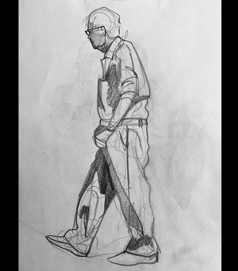 Ashish Chauhan on Instagram: “Today’s rapid sketch 😊 Call / DM me for my online course related query ☎️ 8920114745 (Whatsapp is also available)🟢 . . Do let me know if…” Different Human Poses Sketch, Human Sketch Reference, Live Sketching Human Figures, Human Figure Sketches Basic, Rapid Sketches Of Human, Full Body Sketch Reference, Memory Drawing Sketches, Human Sketching, Hatching Shading