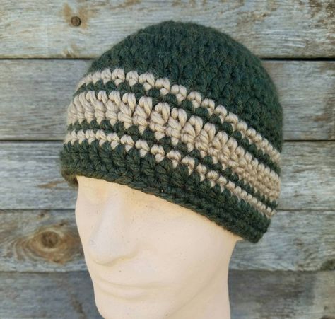 Crochet Mens Hat, Striped Hat, Striped Beanies, Winter Hats For Men, Wool Winter, Mens Stripes, Wool Beanie, Winter Beanie, Hat For Man