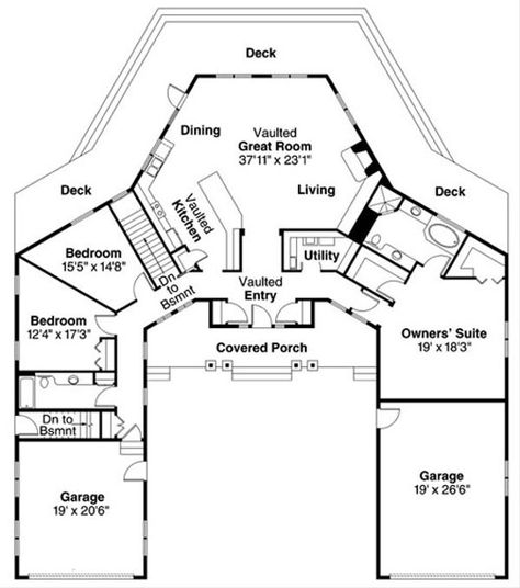 Florida Houses, U Shaped Houses, Spider House, Floor Planning, Colorado House, Leisure Space, Ranch Style House, Ranch Style House Plans, Florida Style