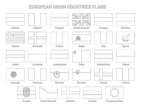 World Flags Printable, Flags Coloring Pages, Flags Of European Countries, European Flags, World Flags, Flag Printable, Countries And Flags, Flag Coloring Pages, Spanish Speaking