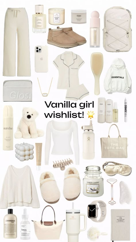 #vanillagirlinspo #vanillagirl #vanillagirlaesthetic #vanillagirloutfit #vanillagirlasthetic #vanillagirls #vanillagirlwishlist #vanillagirlguide #vanilla #wishlist #wishlistideas #wishlistinspo Vanilla Girl Wishlist, Girl Wishlist, Girly Christmas Gifts, Cute Christmas Ideas, Teen Christmas Gifts, Vanilla Girl, Cute Lazy Day Outfits, Cute Christmas Gifts, Dream Gift