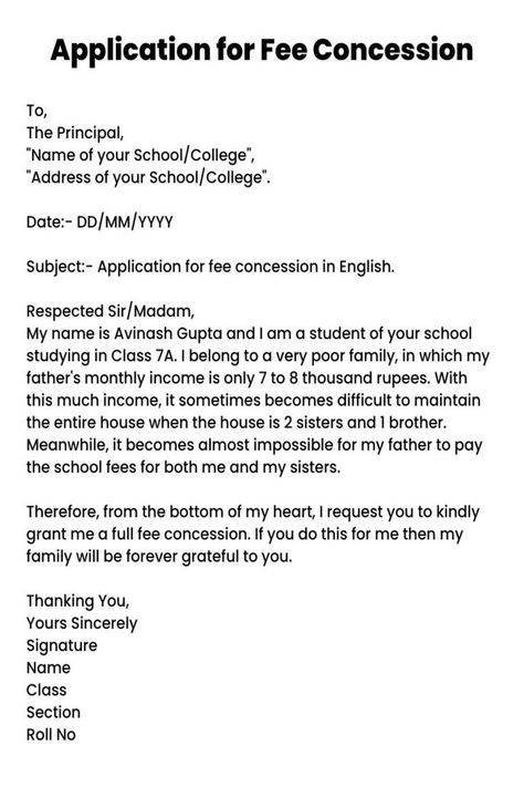 Application to principle request fee concession in your school fees. Also provide the reasons for fee concession. Easy Math Worksheets, Letter Writing Examples, Application Writing, English Short Stories, English Transition Words, English Language Learning Grammar, School Fees, Application Letters, Poor Family