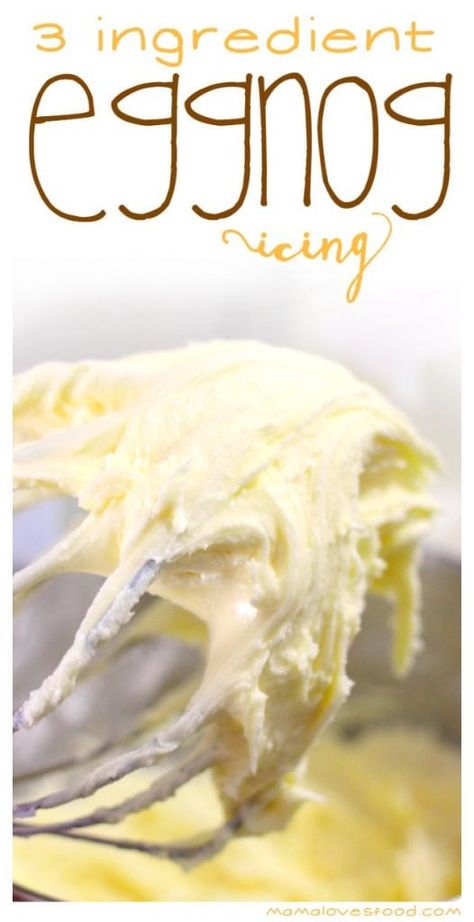 Eggnog Frosting Recipe, Butterscotch Ganache, Recipes Using Eggnog, Eggnog Icing, Eggnog Dessert, Eggnog Recipes, Eggnog Cake, Bakery Treats, Sweat Treats