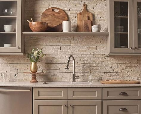 Taupe Kitchen Cabinets, Neutral Cabinets, Beige Kitchen Cabinets, Taupe Kitchen, Kitchen Cabinet Ideas, Kitchen Mood Board, Best Kitchen Cabinets, Blue Kitchen Cabinets, Farmhouse Kitchen Cabinets