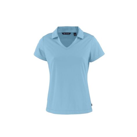 Women's Daybreak Eco Recycled V-neck Polo | CUTTER & BUCK | Shirts & Polos | Women's | Golf Town Limited V Neck Polo Shirt, Blue Short Sleeve Shirt, Polo Women, Club Shoes, Light Blue Shorts, Golf Shoes Mens, Womens Golf Shoes, Golf Outfits Women, Outerwear Vest