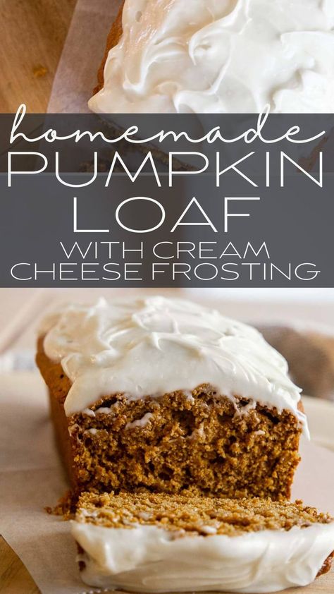 Pumpkin Spice Loaf With Cream Cheese, Easy Pumpkin Loaf With Cream Cheese, Pumpkin Loaf Recipe With Cream Cheese, Cream Cheese Icing For Pumpkin Bread, Pumpkin Cheesecake Loaf, Cream Cheese Frosting For Pumpkin Bread, Pumpkin Loaf With Cream Cheese Frosting, Pumpkin Cream Cheese Loaf, Pumpkin Bread With Cream Cheese Frosting