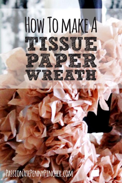 Tissue Paper Wreath, Tissue Paper Wreaths, Decorate Shelves, Passionate Penny Pincher, Tissue Paper Crafts, Arts And Crafts Storage, Recycled Books, Amazing Crafts, Book Page Crafts