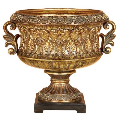 Look what I found on Wayfair! Golden Bowl, Decorative Bowl, Style Rustique, Antique Design, Floral Centerpieces, House Of Hampton, Joss And Main, Plates And Bowls, Accent Pieces