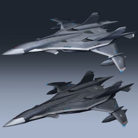 ArtStation - ROKAF UAV-X42, jaejun Kim Sci Fi Jet Fighter, Space Fighter Concept Art, Scifi Jet, Stealth Aircraft, Space Fighter, Space Ship Concept Art, Starship Concept, Flying Vehicles, Airplane Fighter