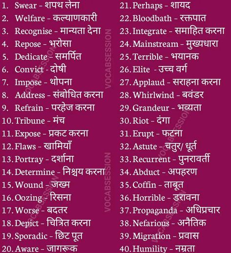 10 Vocabulary Words With Meaning, English Difficult Words With Meaning, Hindi English Words, Best Vocabulary Words, Hindi To English Words, English Words With Meaning In Hindi, Pretty Hindi Words, English Vocabulary Words With Meaning In Hindi, English Meaning In Hindi