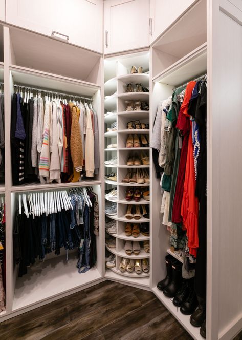 Small Master Closet, Transitional Closet, Davie Florida, Master Closet Design, House Closet, Closet Planning, Dream Closet Design, Closet Design Layout, Walk In Closet Design