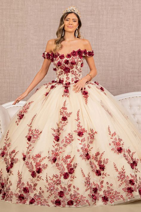 Special Ocassion Dresses, Off Shoulder Ball Gown, Quinceanera Photography, Debutante Ball, Dama Dresses, Mesh Gown, Beads Embroidery, Dresses Quinceanera, Dress Guide