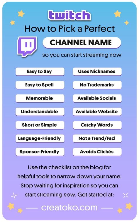 Twitch Streamer Names Ideas, Username Ideas For Twitch, Youtube Gaming Channel Tips, Funny Youtube Channel Names, Streamer Username Ideas, How To Choose A Youtube Channel Name, Catchy Youtube Channel Names, Good Yt Channel Names, Youtuber Name Idea